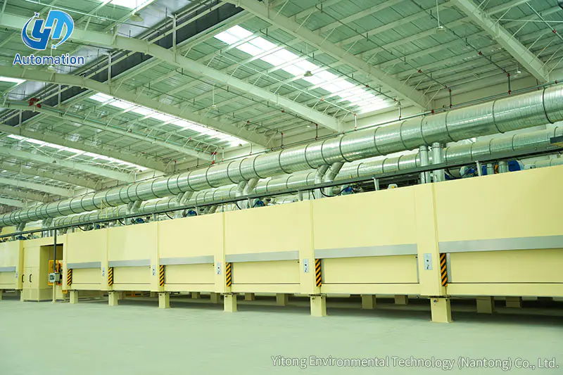 What is the role of a dryer in the production of impregnated decorative paper?